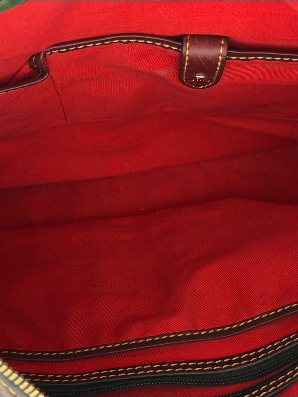 Dooney & Bourke Florentine Kingston Bordeaux Leather Hobo Shoulder Bag - Picture 11 of 15
